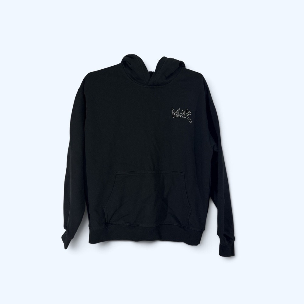 PEAK HOODIE MENS MEDIUM BLACK DOUBLE SIDED